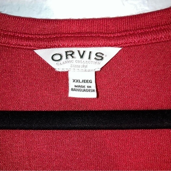 Orvis Women's Short Sleeve V-Neck Tunic Knit Top Size XXL - Picture 5 of 7